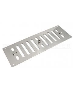 Ventilatierooster - 229x76mm - RVS 304 (A2) - Afsluitbaar