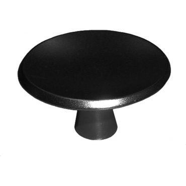 Knop rond zwart - 30mm - M4