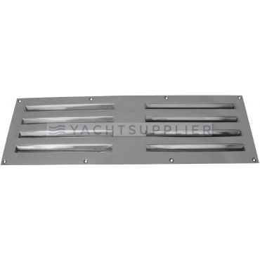 Tegenplaat voor schuifrooster - 360x120mm - Messing mat chroom