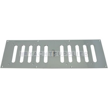 Schuifrooster ventilatie - 360x120mm - Messing mat chroom