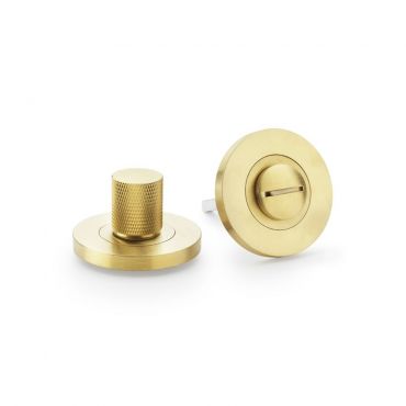 WC-Garnituur set Knurled - Ø50mm - PVD Mat messing