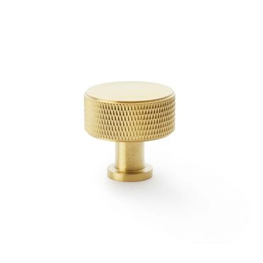 Meubelknop Knurled 'Lucia' - PVD Mat messing - Ø35mm - Hoogte 35mm