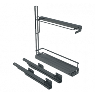 Kesseböhmer nr. 15 uittrekelement met bakplaathouder - Kastdiepte vanaf 481mm - Style Antraciet