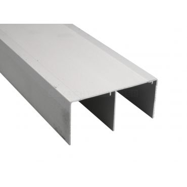 Schuifdeur bovenrail dubbel 4.9 meter Aluminium