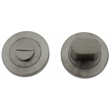 Wc garnituur set rond - 53mm - Rvs geborsteld