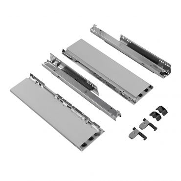 Hettich AvanTech You zelfbouwlade - Hoogte 139mm - Lengte 300mm - Draagvermogen 10kg - Zilver