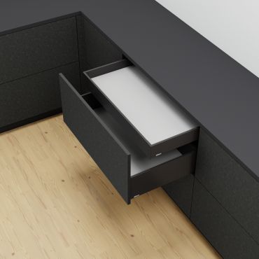 Blum Legrabox binnenlade - Hoogte M (109mm) - 300mm - 40kg - Carbonzwart