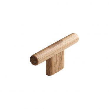 Houten meubelknop - 80x36x13mm - Eikenhout