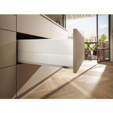 Blum Merivobox lade met Boxcap - Hoogte E (209mm) - 400mm - 40kg - Zijdewit