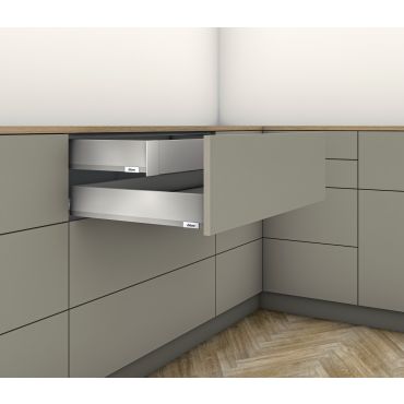 Blum Merivobox binnenlade - Hoogte M (106mm) - 600mm - 70kg - Indiumgrijs