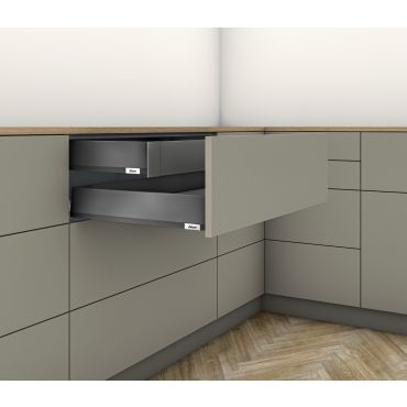 Blum Merivobox binnenlade - Hoogte M (106mm) - 350mm - 40kg - Oriongrijs