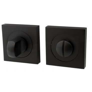 WC-garnituur Set - 50x50mm Vierkant - Zwart