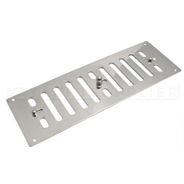 Ventilatierooster - 229x76mm - RVS 304 (A2) - Afsluitbaar