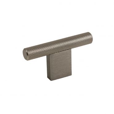 T-knop aluminium - Ø10mm - 33x60mm - RVS Look