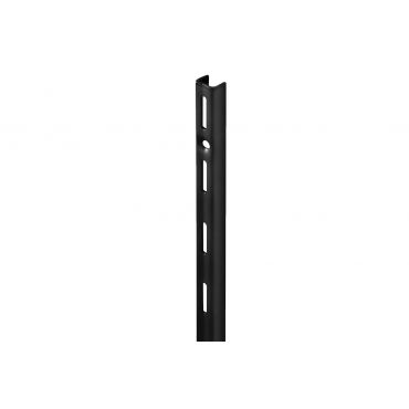 Wandrail enkel - 2495mm - Zwart