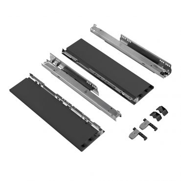 Hettich AvanTech You zelfbouwlade - Hoogte 139mm - Lengte 300mm - Draagvermogen 10kg - Antraciet